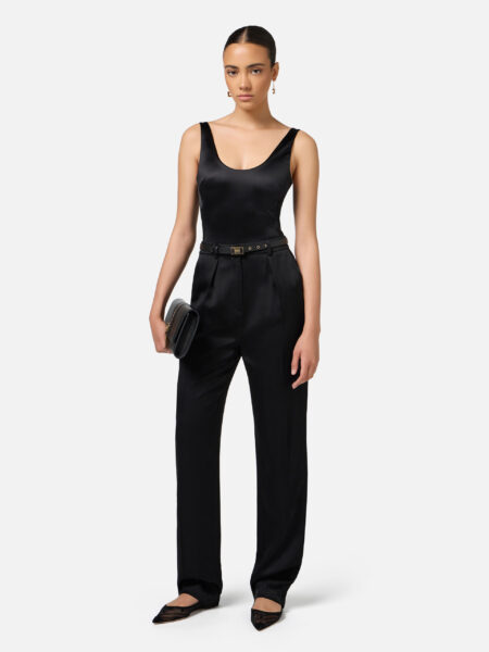 Body Elisabetta Franchi Noir en Lycra