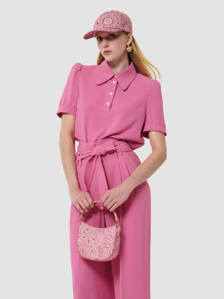 Top TARA JARMON Tonino Rose en Crêpe