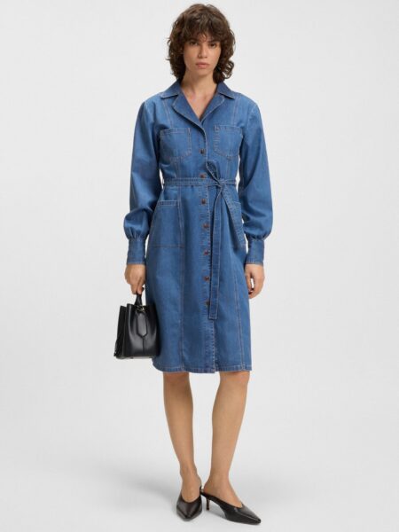 Robe-chemise en Denim BOSS avec Ceinture