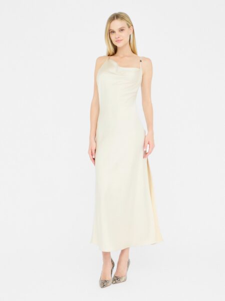 Robe LIUJO de Ceremonie en Satin Ivoire