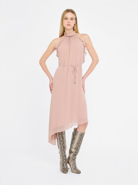 Robe LIUJO de Ceremonie en Georgette Rose Clair