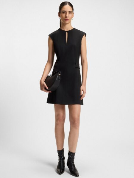 Robe BOSS Droite avec Ceinture Noir