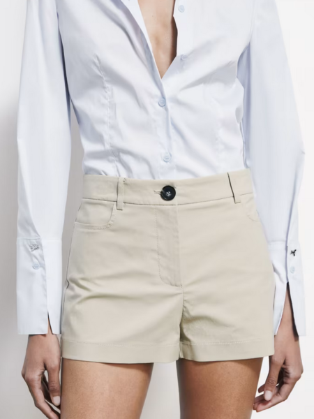 Short PATRIZIA PEPE en Coton Leger Beige