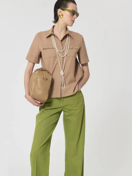 Chemise TARA JARMON Chaly Beige en Popeline