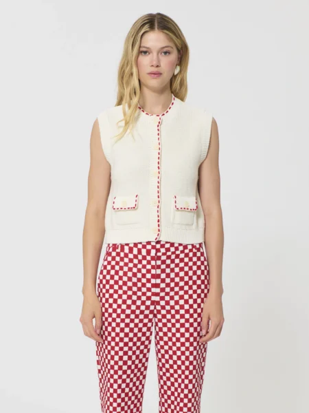 Gilet TARA JARMON Gill Ecru