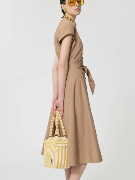 Robe TARA JARMON Rosia Beige en Popeline